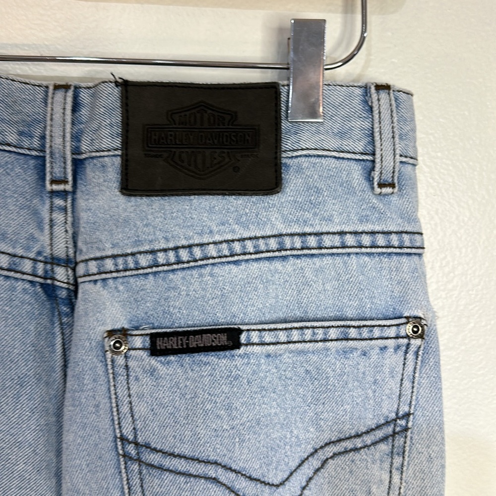 harley davidson vintage boot cut straight high waisted jeans 10L 100% cotton - Picture 5 of 7